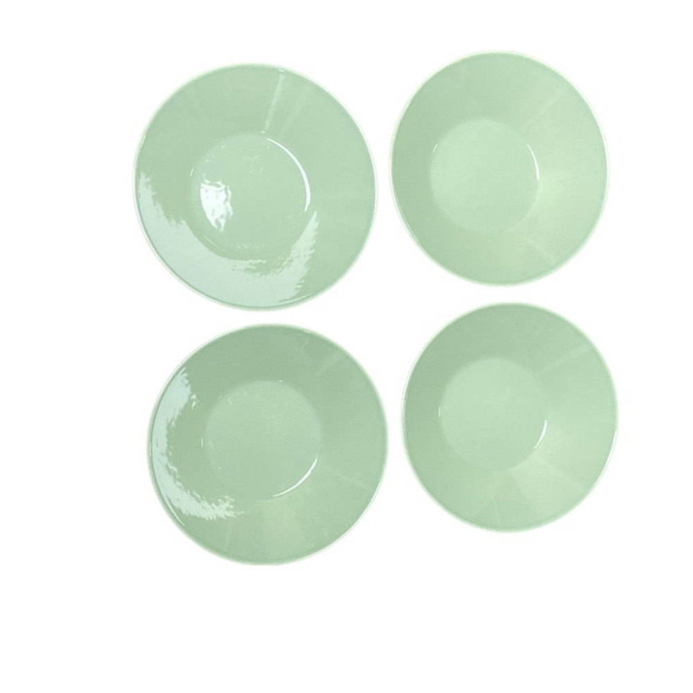 Iittala Teema Celedon Green Deep Plate Bowl Kaj Franck Set of 4